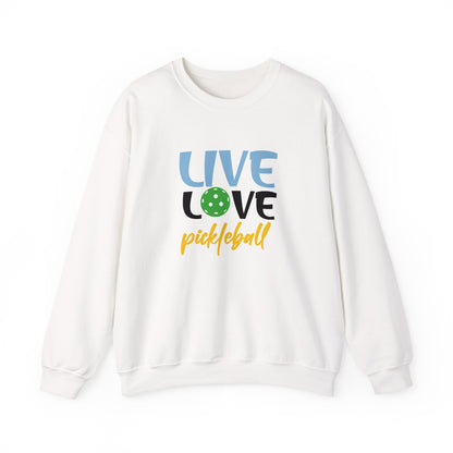 Women's Playful Pickleball Sweatshirt - Live Love Pickleball S