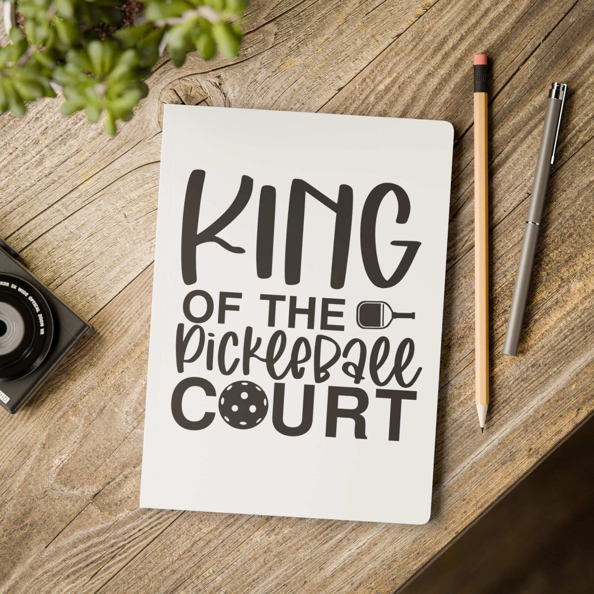 Pickleball Fun Journal - King of the Pickleball Court
