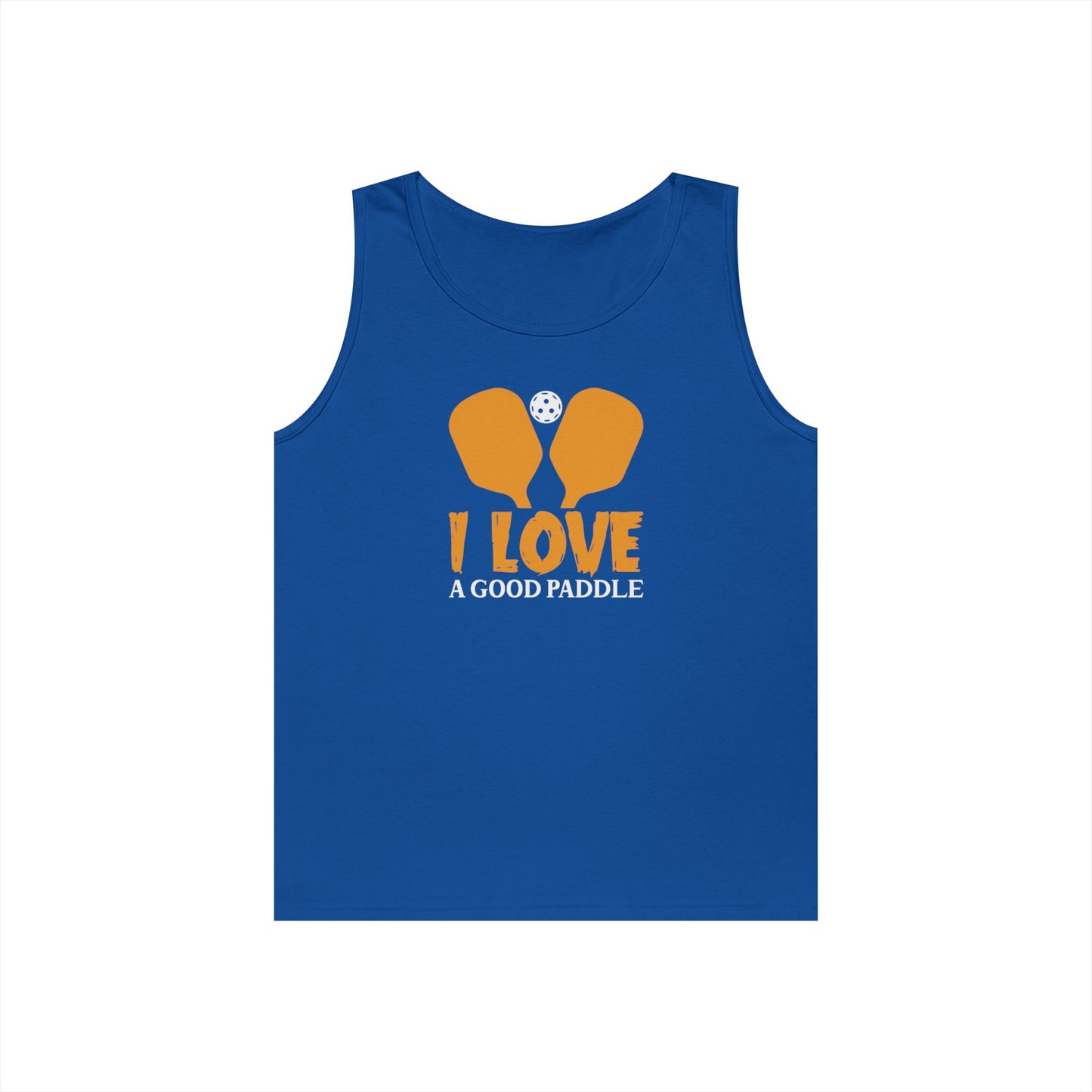 Men's Funny Pickleball Tank Top - I Love a Good Paddle Royal