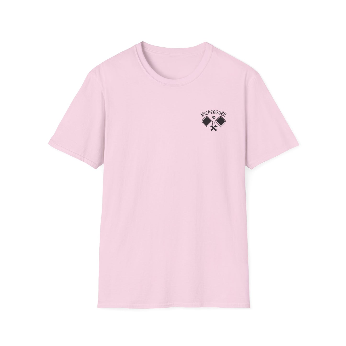 Women's Soft Pickleball T-shirt - It's a Good Day to Play Pickleball Pink