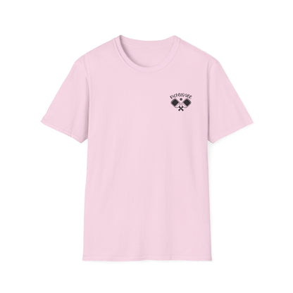 Women's Soft Pickleball T-shirt - It's a Good Day to Play Pickleball Pink