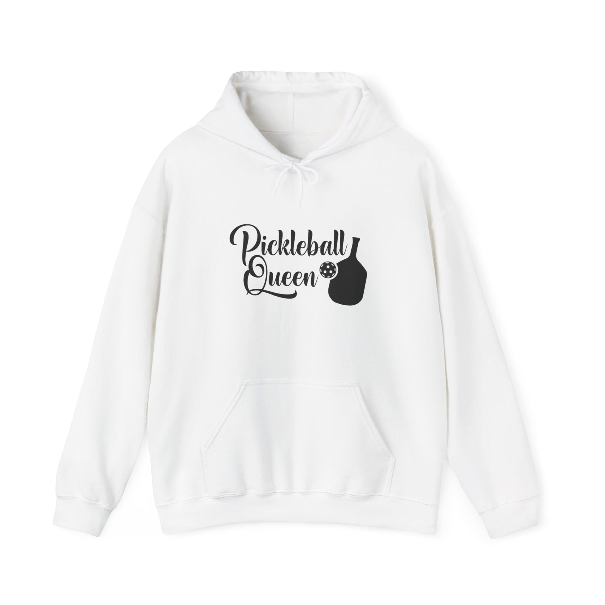 Women's Comfy Pickleball Hoodie - Pickleball Queen White