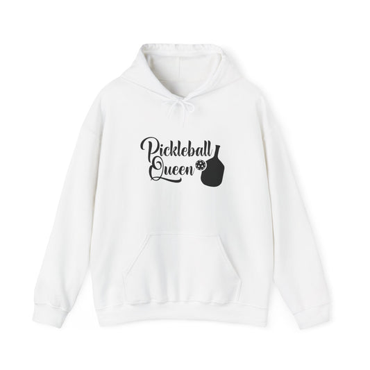 Women's Comfy Pickleball Hoodie - Pickleball Queen White