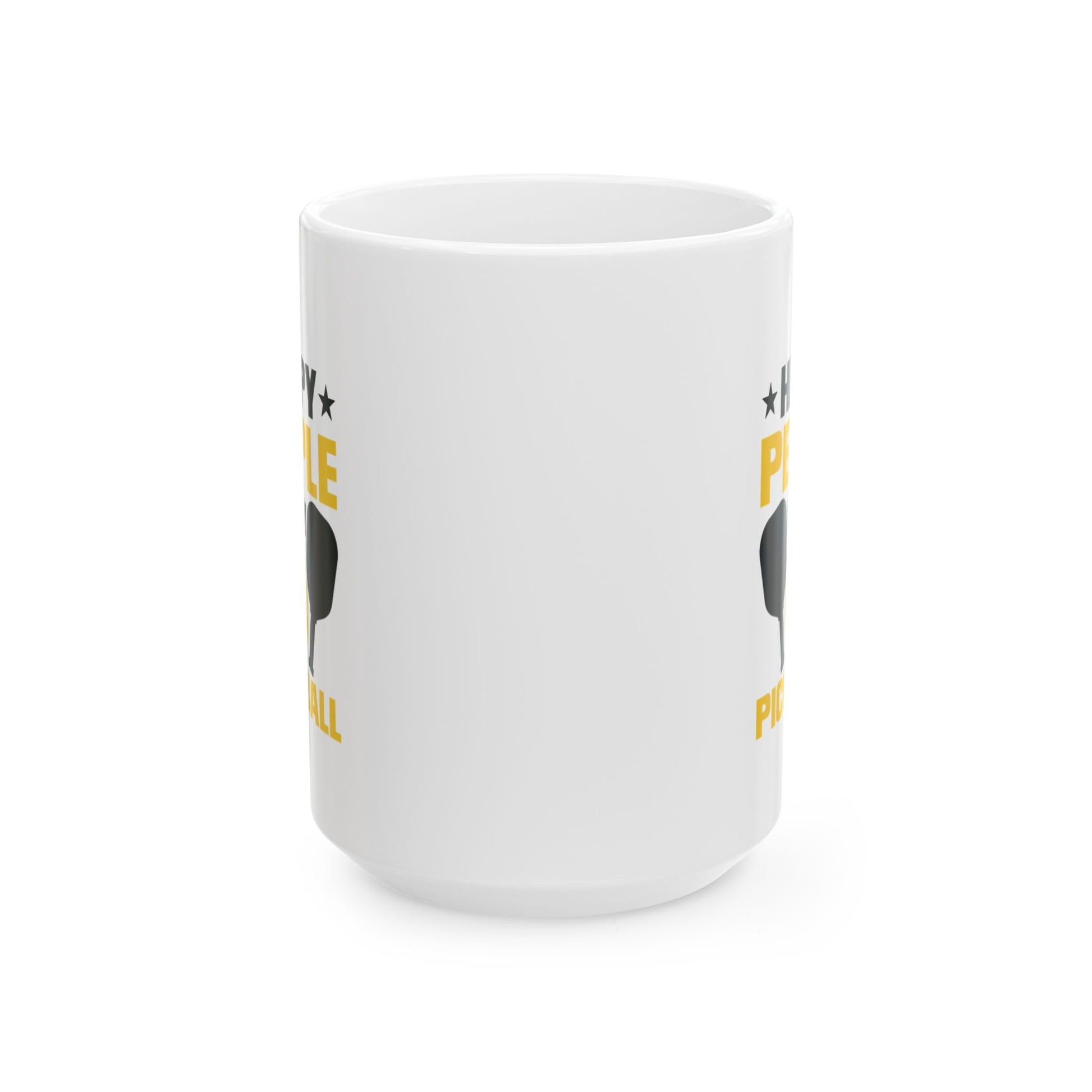 Funny Pickleball Mug Ceramic - Happy People Play Pickleball