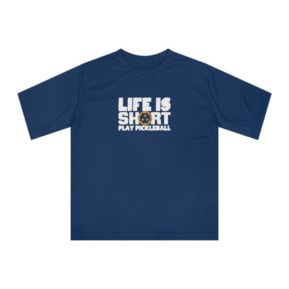 Men's Funny Pickleball T-shirt - Life Is Short Play Pickleball Navy