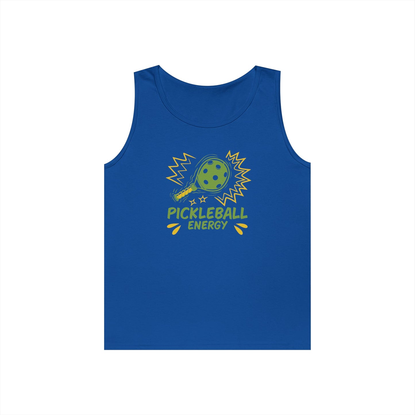 Men's Fun Pickleball Tank Top - Pickleball Energy Royal