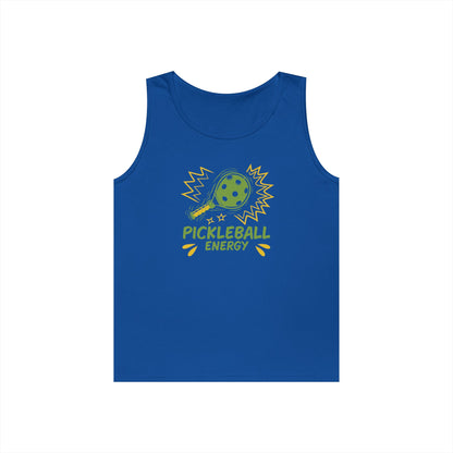 Men's Fun Pickleball Tank Top - Pickleball Energy Royal