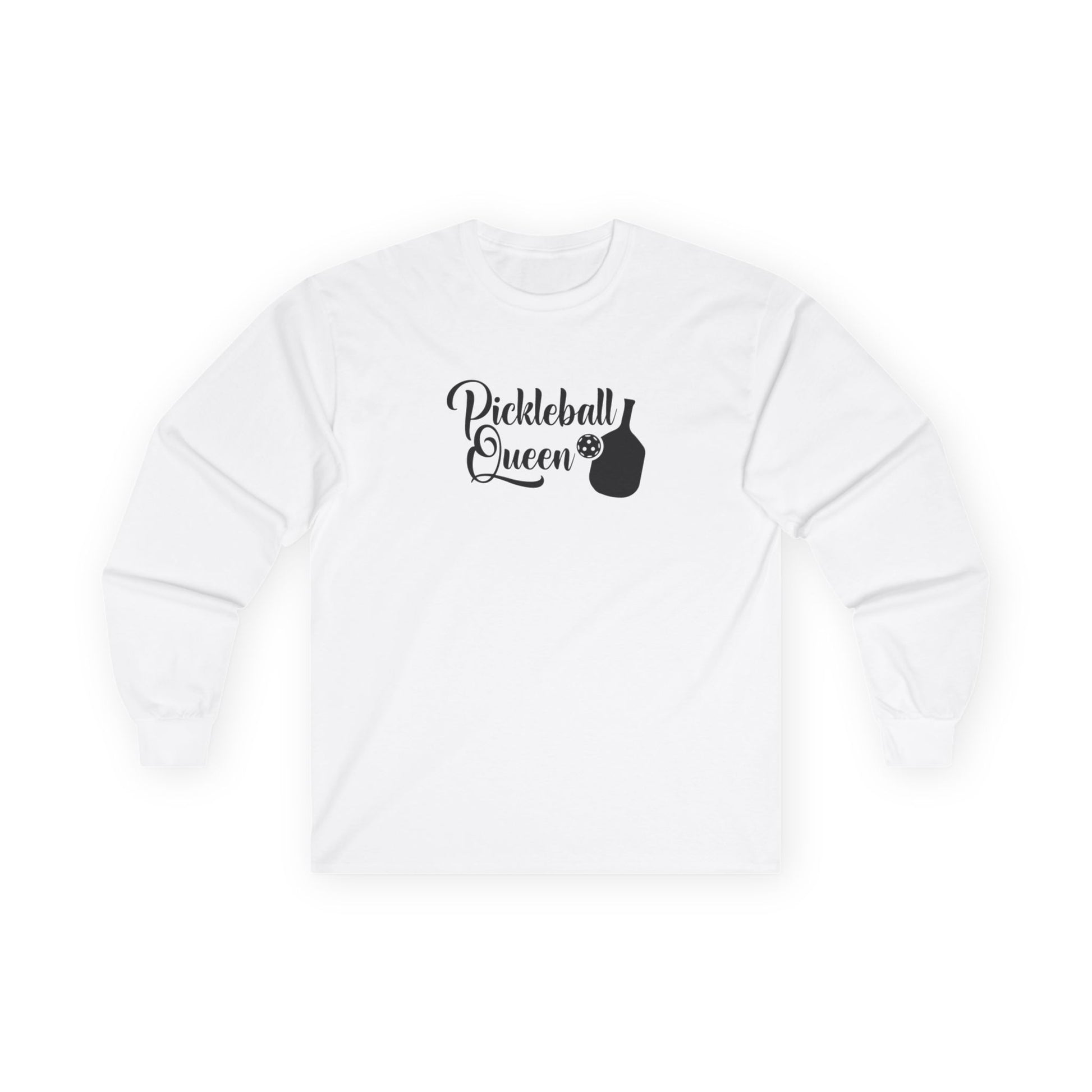 Women's Durable Pickleball Long Sleeves top - Pickleball Queen White