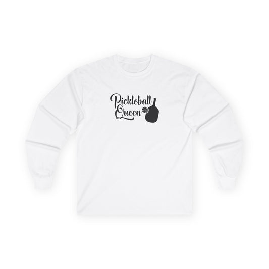 Women's Durable Pickleball Long Sleeves top - Pickleball Queen White