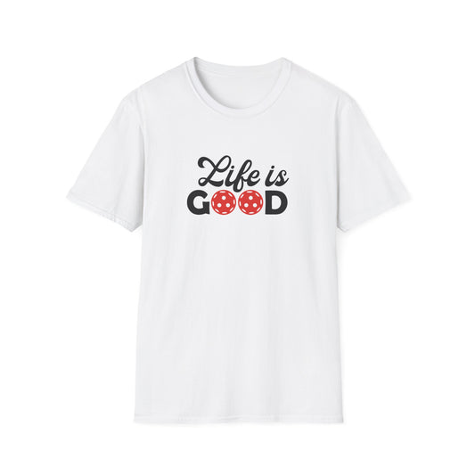 Women's Cute Pickleball T-shirt - Life is Good White