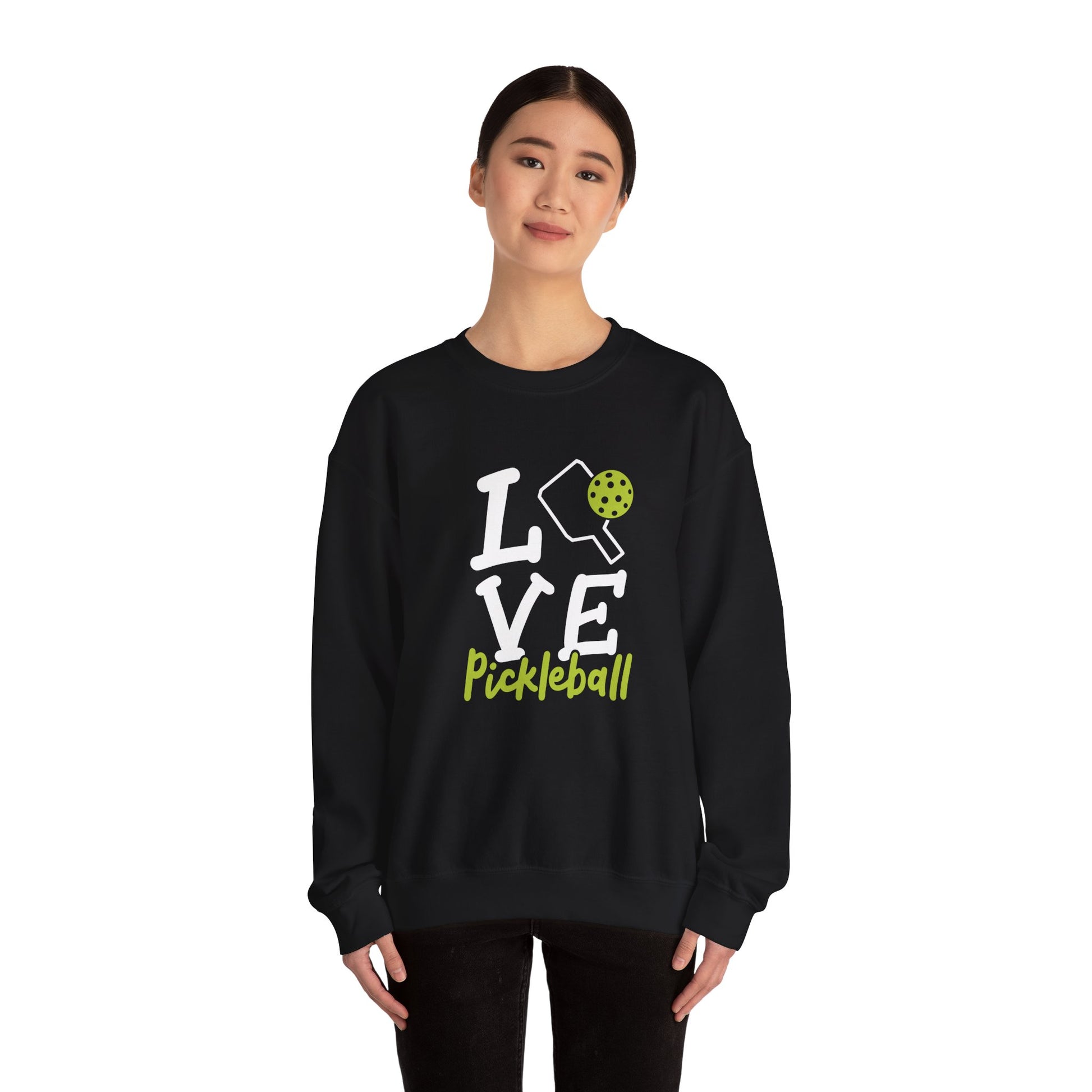 Women's Durable Pickleball Sweatshirt - Love Pickleball