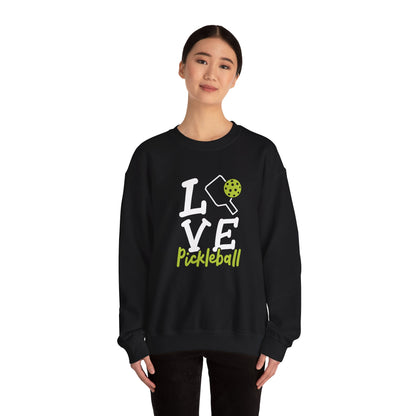 Women's Durable Pickleball Sweatshirt - Love Pickleball