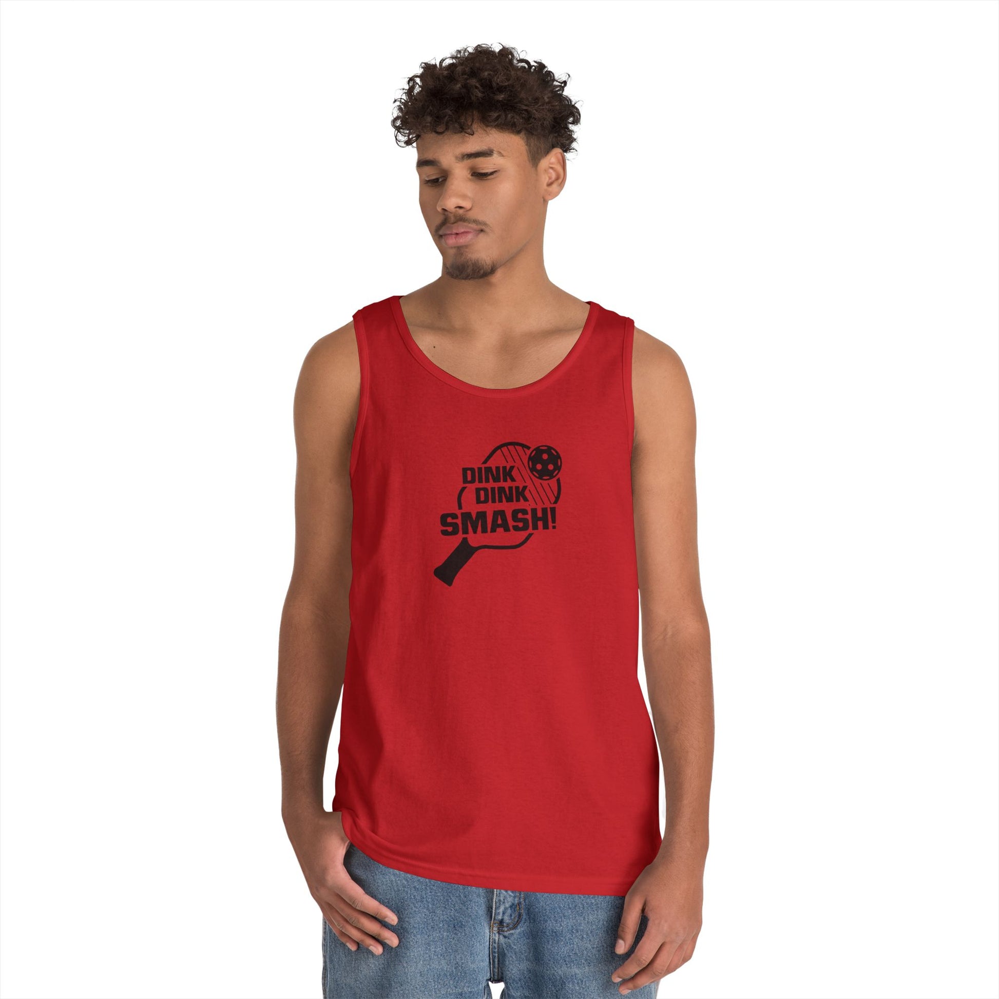 Men's Playful Pickleball Tank Top - Dink Dink Smash