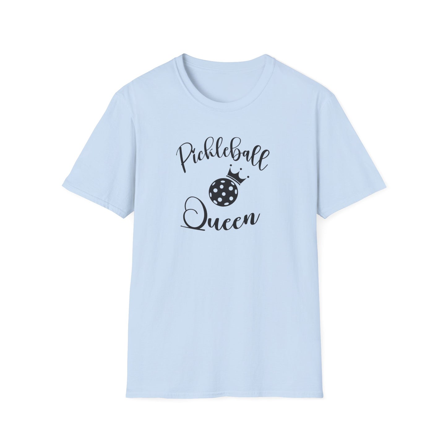 Women's Trendy Pickleball T-shirt - Pickleball Queen Blue