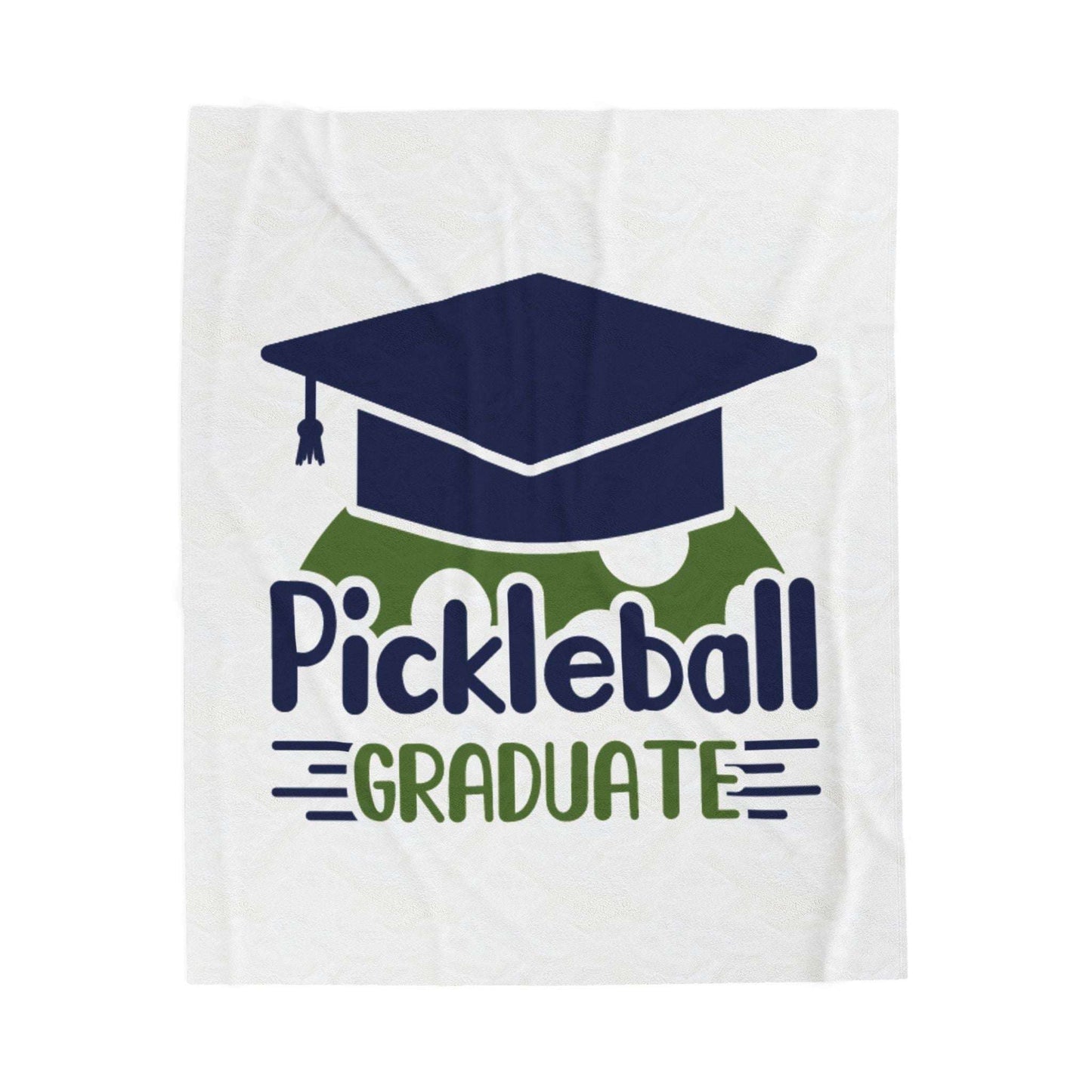 Pickleball Handy Blanket - Pickleball Graduate White