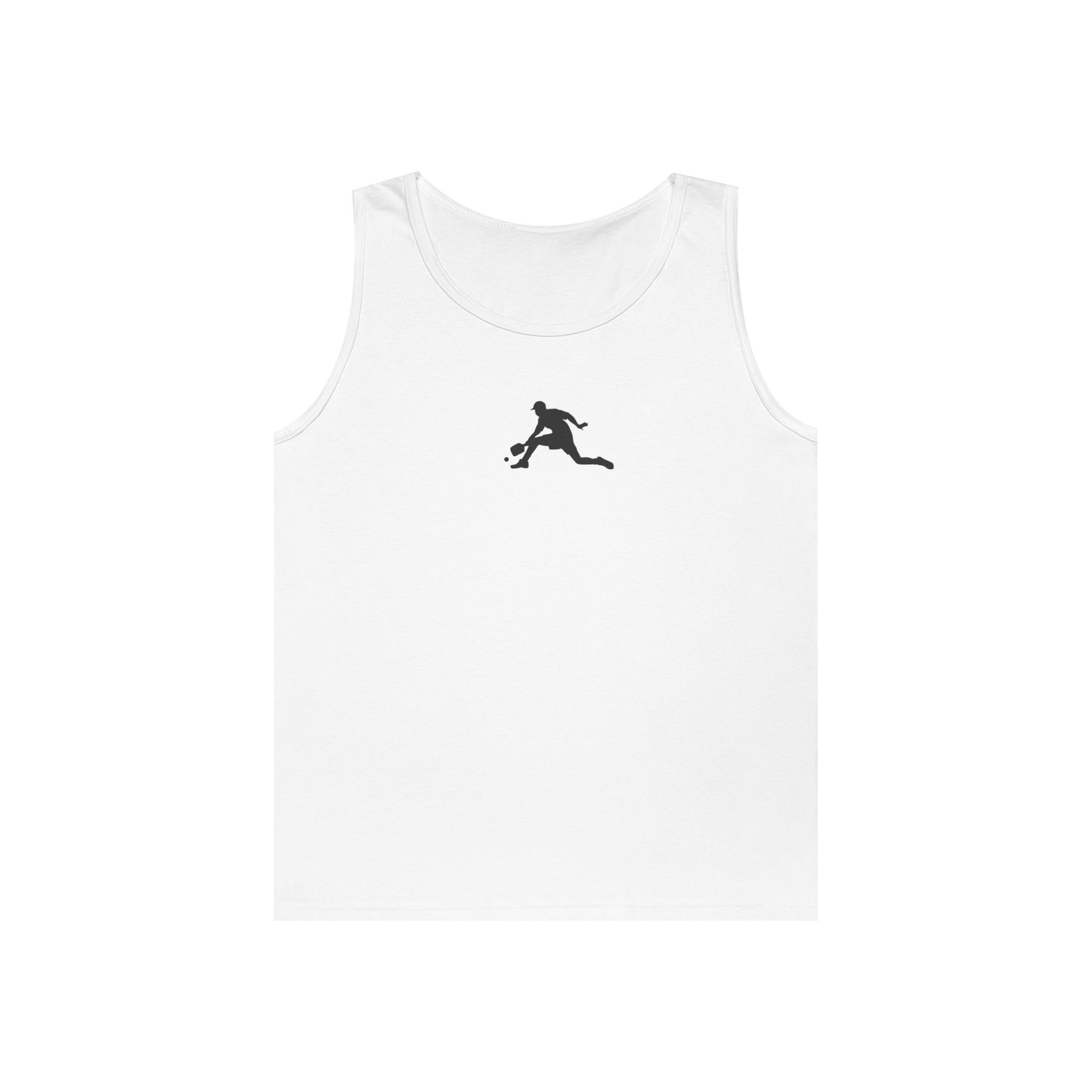 Men's Soft Pickleball Tank Top - Pickleball Player White