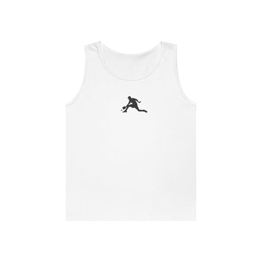 Men's Soft Pickleball Tank Top - Pickleball Player White