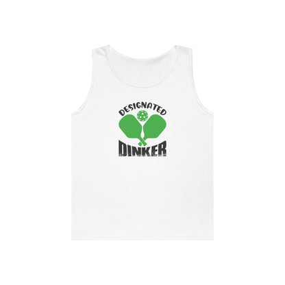 Women's Comfy Pickleball Tank Top - Designated Dinker White