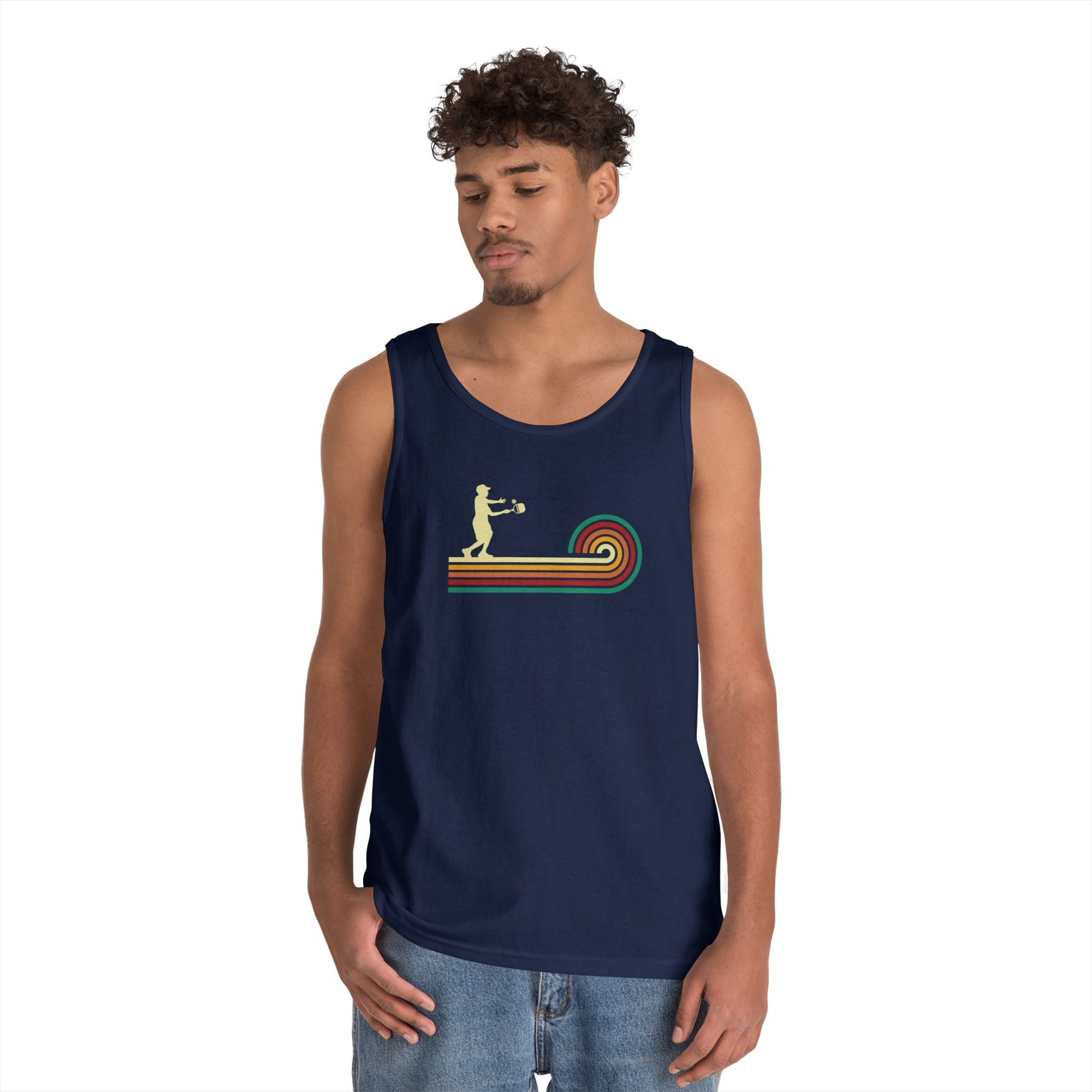 Men's Unique Pickleball Tank Top - Pickleball Retro