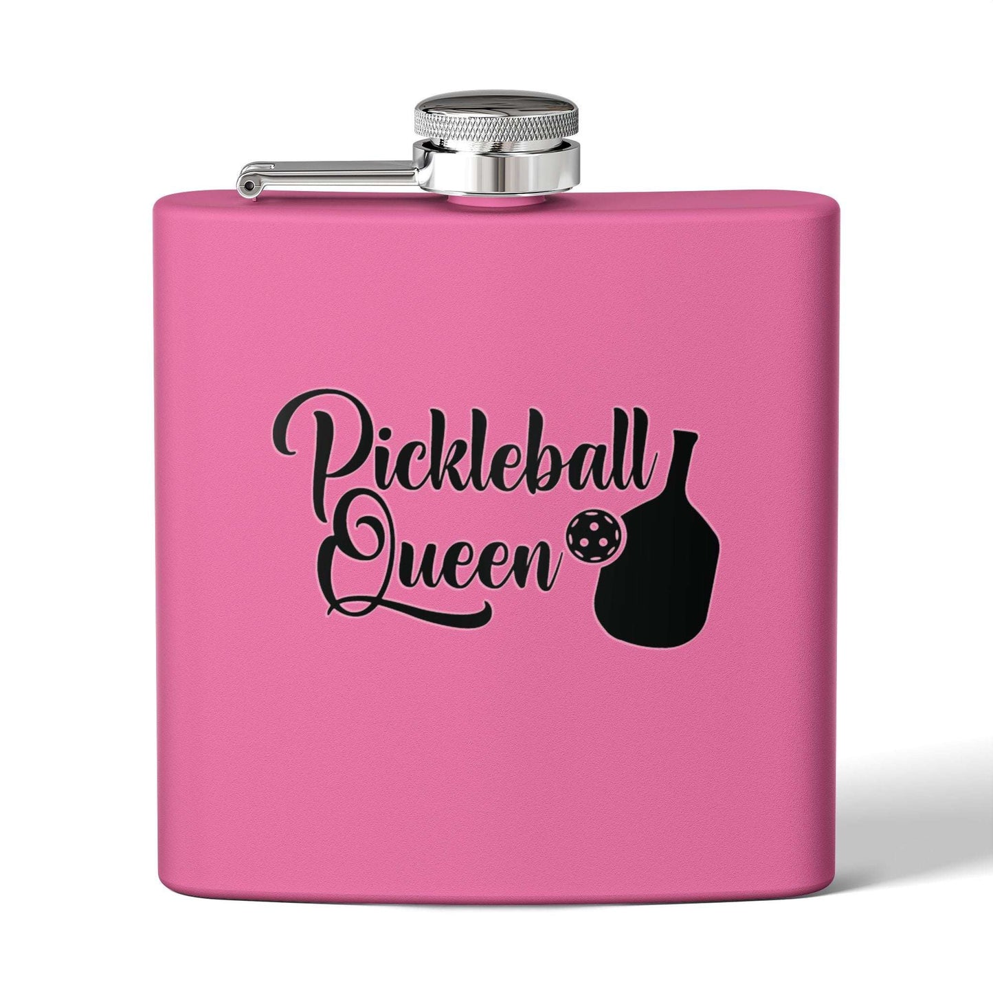 Pickleball Practical Flask - Pickleball Queen Pink