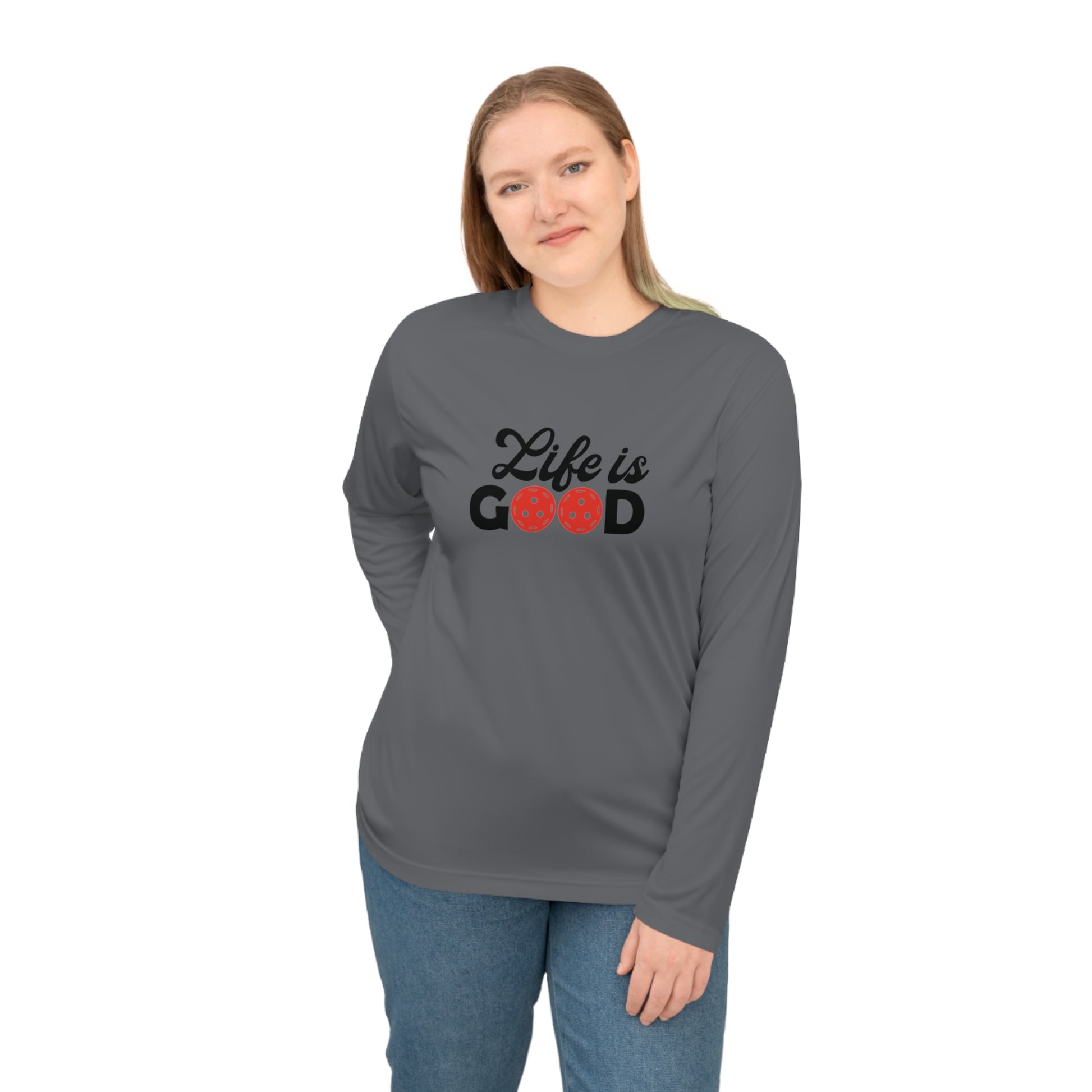 Women's Cute Pickleball Long Sleeves top - Life is Good