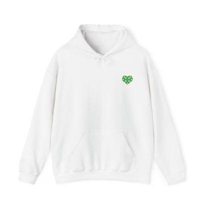 Women's Eye-Catching Pickleball Hoodie - Crazy Pickleball Lady White
