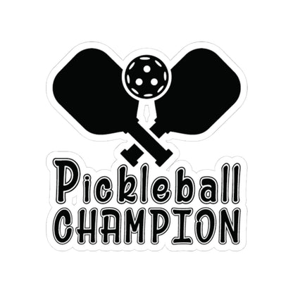 Pickleball Sporty Stickers - Pickleball Champion 2" × 2"