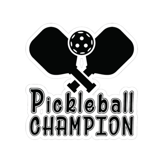 Pickleball Sporty Stickers - Pickleball Champion 2" × 2"