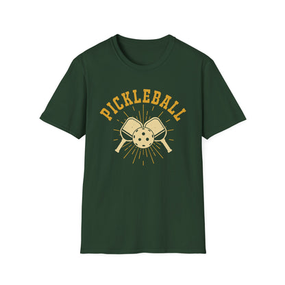 Men's Energetic Pickleball T-shirt - Pickleball Retro Green