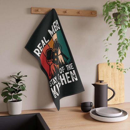 Pickleball Cool Tea Towel - Real Men Stay Out of the Kitchen