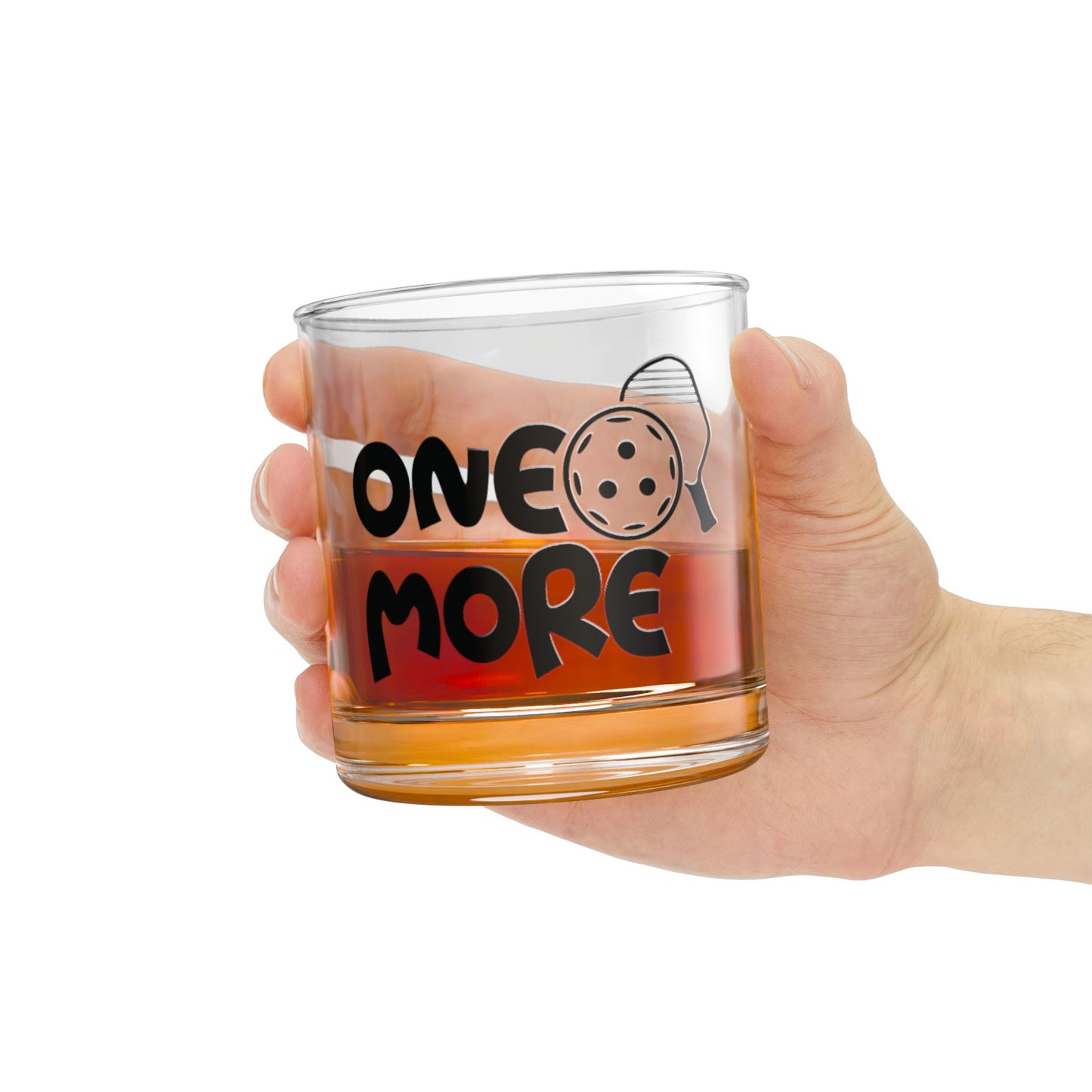 Pickleball Witty Rocks Glass - One More