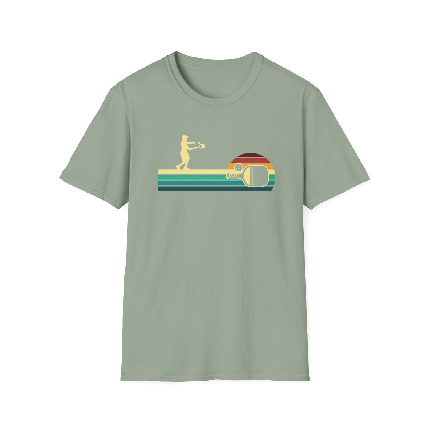 Men's Funny Pickleball T-Shirt - Pickleball Retro Green
