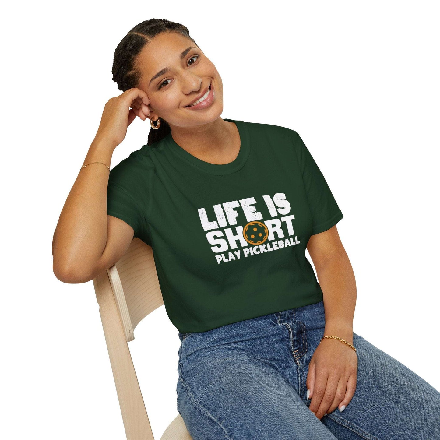Women's Playful Pickleball T-shirt - Life Is Short Play Pickleball