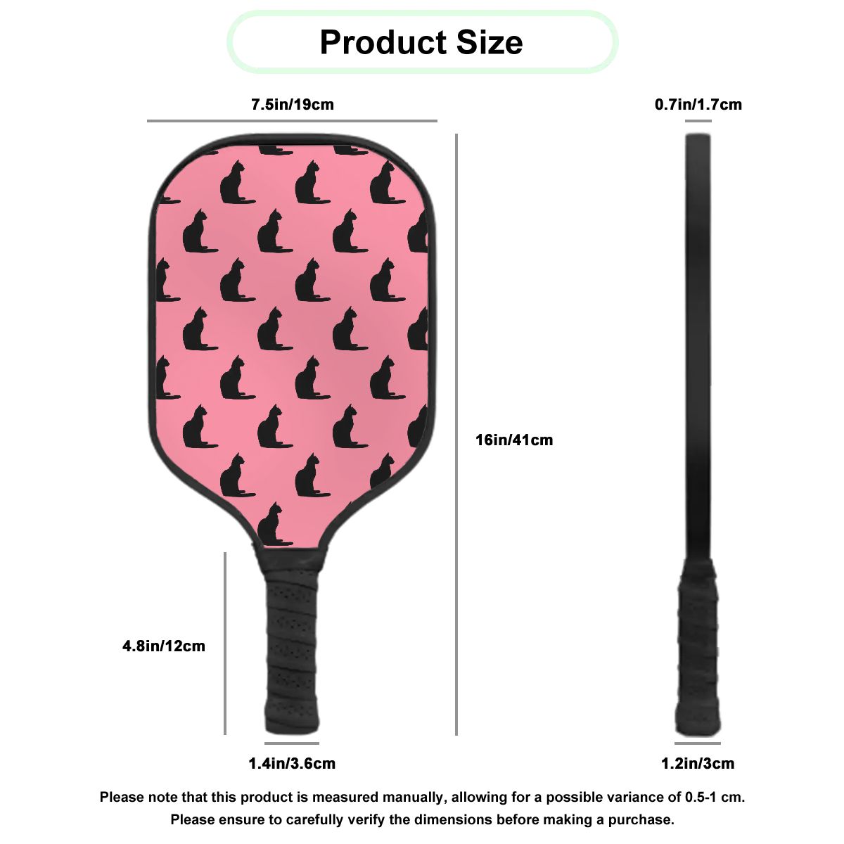 Pickleball Paddle Pink - Cat