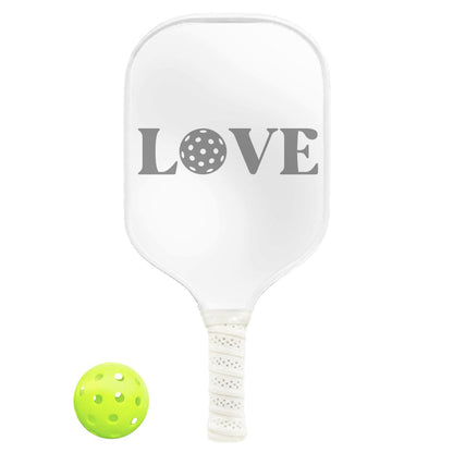 Pickleball Paddle - Love White